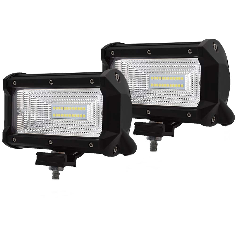 Set Proiectoare LED Off Road 5 Inch 72W Rezistente la apa pentru ATV-uri, Suv-uri