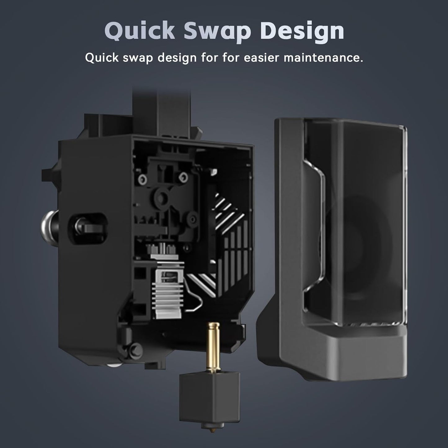 Cap de printare pentru imprimanta 3D Anycubic Kobra 3, hotend cu bloc incalzire si termistor ceramic 24V, husa din silicon, doar pentru cobra 3 si Kobra 3 Combo