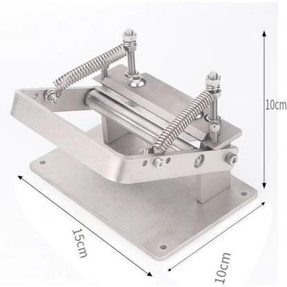 Masina de subtiat pielea, unealta de marochinarie din otel inoxidabil, despartitor manual precis de piele pentru incepatori, grosime ajustabila, latime max. 8 cm
