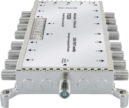 Multiswitch cu 5 intrari si 16 iesiri, 1 input Terrestic si 4 SAT, carcasa din aluminiu, 155 x 80 x 20 mm, sursa de alimentare inclusa