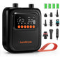 Pompa electrica portabila SUP Aurethryon, baterie 13500 mAh, presiune maxima 20 PSI, oprire automata, afisaj LED, lanterna integrata, alimentare 12V si USB-C, 7 duze incluse, negru