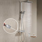 Coloana de dus, sistem cu termostat, model aparent, inaltime reglabila, cap dus tip ploaie 30 x 20 cm, 2 functii, cromat