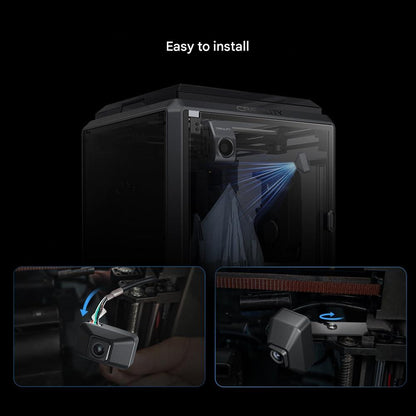 Camera video pentru imprimanta 3D K1/K1 Max, cu detectare AI, 1080P HD, timelapse, vizualizare live, instalare usoara, neagra