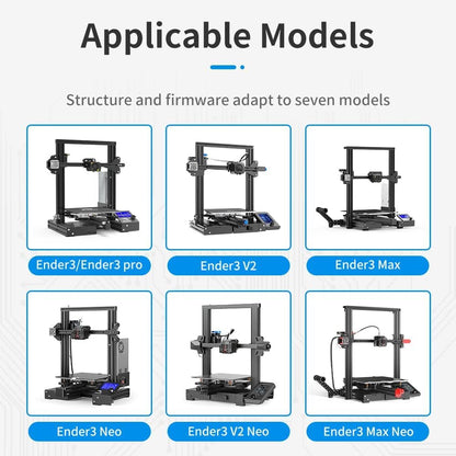 Placa de baza silentioasa V4.2.7, pentru imprimata 3D Creality Ender 3 / Pro / Max / 3 V2 / 3 V2 Neo, cu driver TMC2225, 32 bit, upgrade silent board plug and play