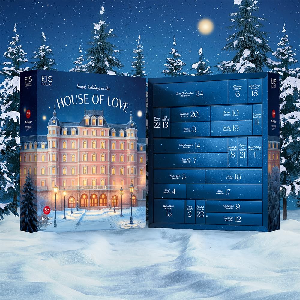 Calendar advent Erotic Deluxe EIS 2025 pentru adulti – 24 de cadouri si surprize senzuale pentru persoane singure si cupluri, cu jucarii intime premium