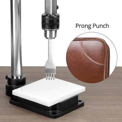 Presa pentru perforat pielea, masina profesionala de stantat si embosare piele, perforator cu mandrina 12, 7 mm, ergonomic, din metal
