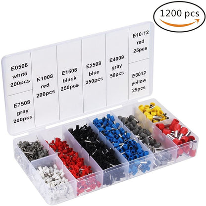 Cleste sertizat pini connectori contine 1200 bucati terminale conductori 0,25-10 mm