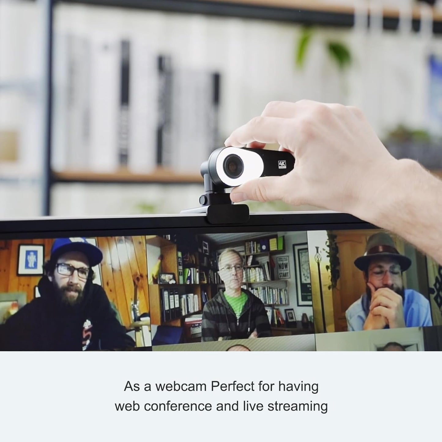 Camera de documente JOYUSING V600 ultra HD 4K 12MP, focalizare automata, 40 LED-uri reglabile, microfon incorporat, USB, pentru prezentari, conferinte, OBS si Streaming Live, Windows/Mac