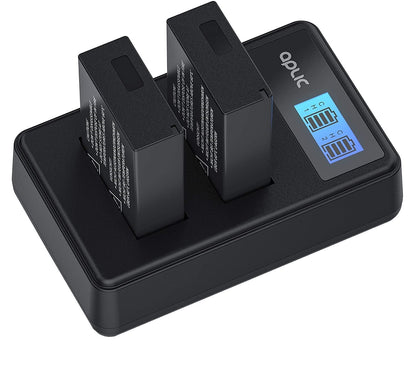Set 2 acumulatori 1100mAh LP-E17 cu incarcator dublu compatibil cu Canon EOS RP M3 M5 M6 EOS 750D 800D Rebel T6i T7i SL2