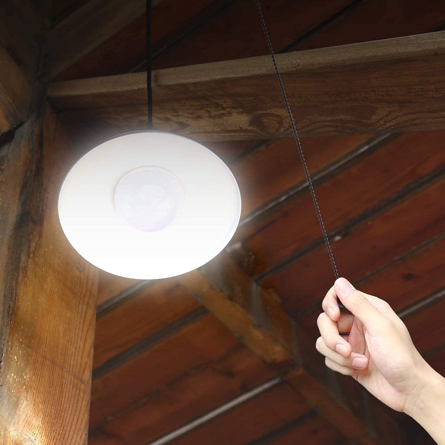 Lampa solara LED suspendata cu comutator si telecomanda, cu panou solar, pentru gradina, balcon, terasa