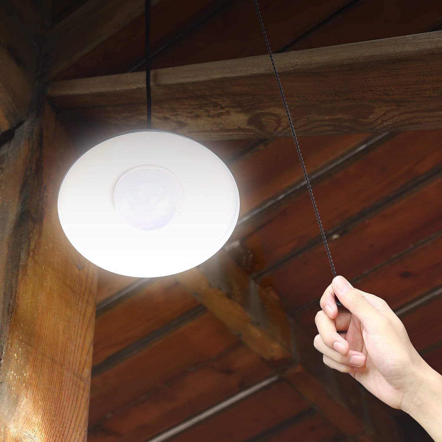 Lampa solara LED suspendata cu comutator si telecomanda, cu panou solar, pentru gradina, balcon, terasa