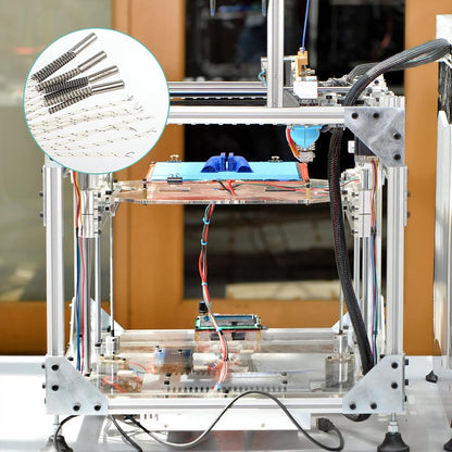 Set 4 Incalzitor ceramic 24V 50W, hotend cu cablu de 1m, pentru imprimanta 3D, compatibil Reprap, Prusa Mendel I3, Ender 3