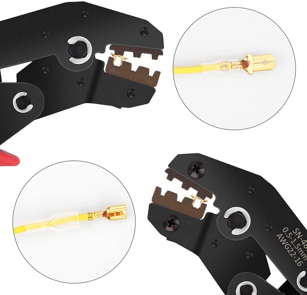 Set cleste de sertizare Preciva cu 300 de bucati Conectori  0,5 - 1,5 mm2