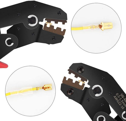 Set cleste de sertizare Preciva cu 300 de bucati Conectori  0,5 - 1,5 mm2