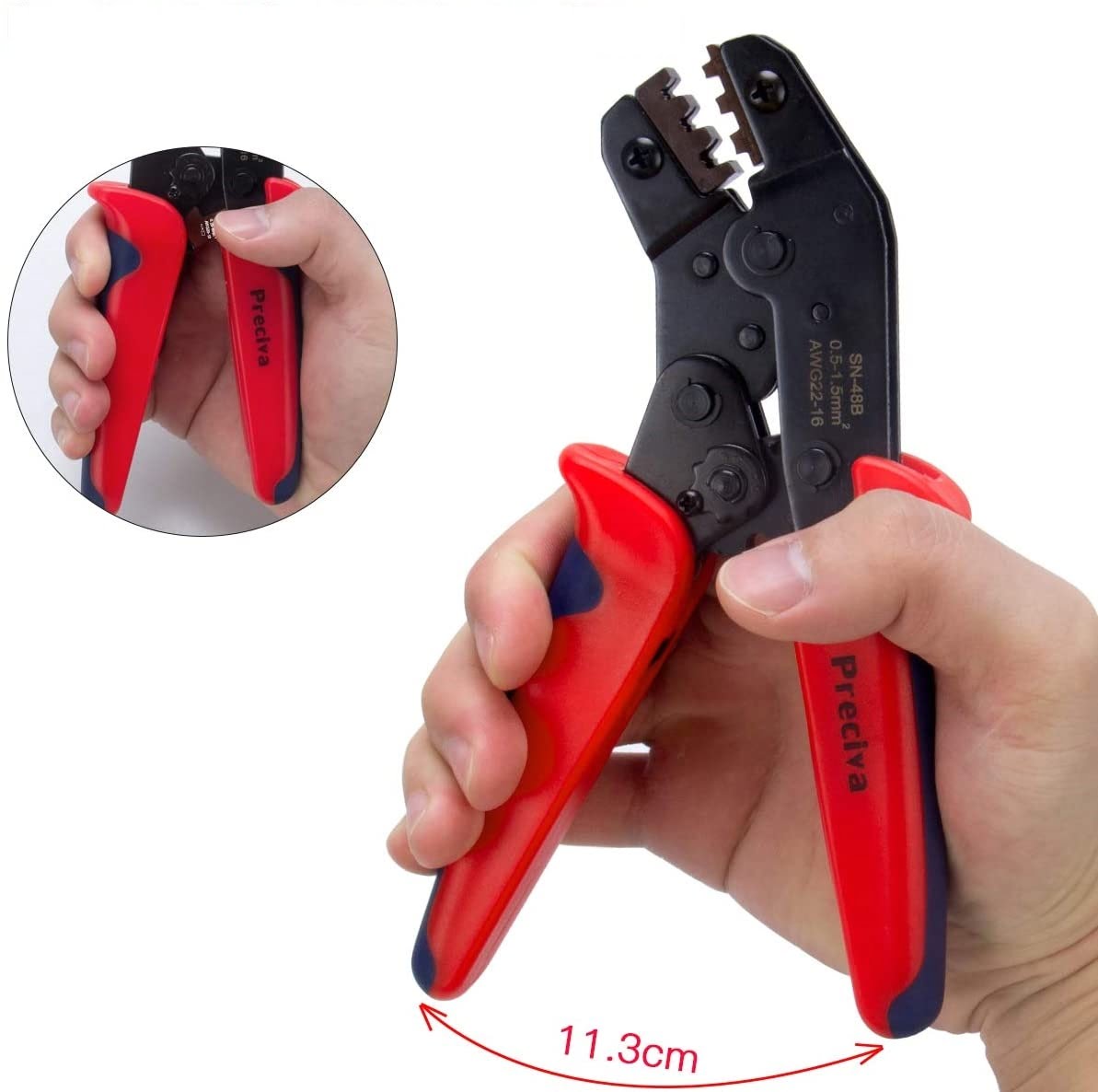 Set cleste de sertizare Preciva cu 300 de bucati Conectori  0,5 - 1,5 mm2