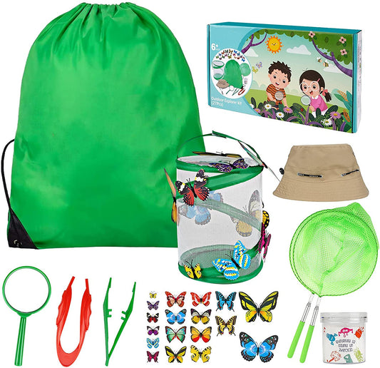 Kit educational destinat copiilor pentru explorarea naturii in aer liber, kit de cercetare
