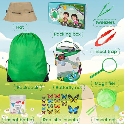 Kit educational destinat copiilor pentru explorarea naturii in aer liber, kit de cercetare
