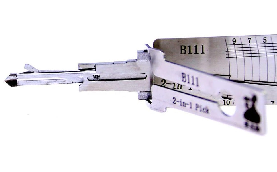 Instrument decoder B111 2 in 1, pentru deblocat/decodat yale autoturisme, profesional, multifunctional
