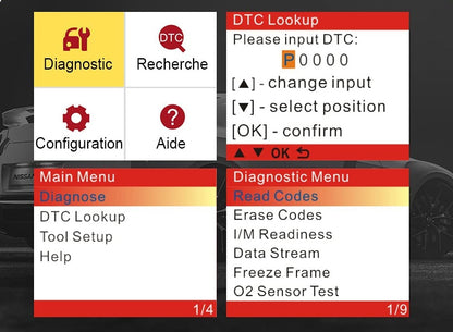 Tester auto universal, diagnoza OBD2 (CAN, ISO9141, KWP2000, J1850 PWM, J1850 VPW) multimarca, functie cititor si stergere coduri de eroare