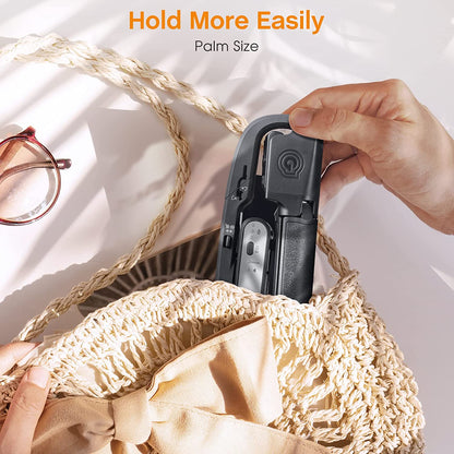 Selfie stick cu stabilizator Gimbal Hohem iSteady Q, cu trepied si telecomanda pentru smartphone cu urmarire a fetei la 360 °, zoom, compatibil cu iOS, Android