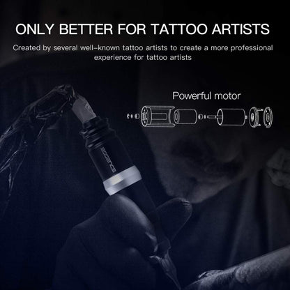 Set masina tatuaj rotativa, aparat de tatuat profesional, cu sursa de alimentare, Dragonhawk