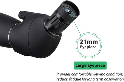 Telescop Svbony SV28 cu trepied si adaptor de telefon mobil cu unghi de 45 de grade BAK-4, 25x-75x, negru