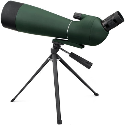 Telescop Svbony SV28 cu trepied si adaptor de telefon mobil cu unghi de 45 de grade BAK-4, 20x-60x, 80mm, rezistent la apa IP65
