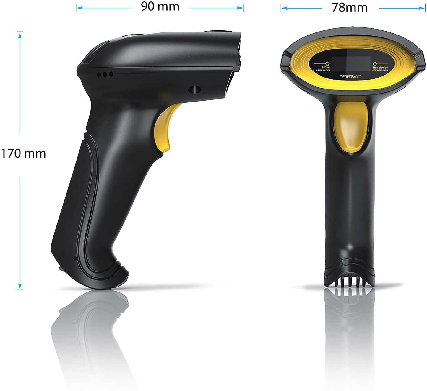 Cititor coduri de bare laser Aplic, 1D USB cu 6 moduri de scanare, design ergonomic, plug and play, IP54