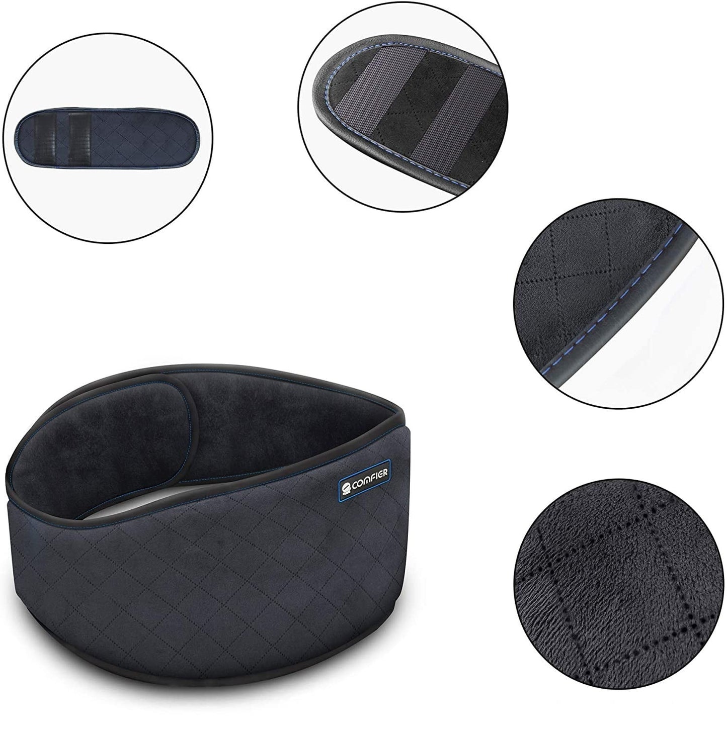 Aparat de masaj multifunctional, cu vibratii si functie caldura in 2 niveluri, 3 moduri masare, cu oprire automata