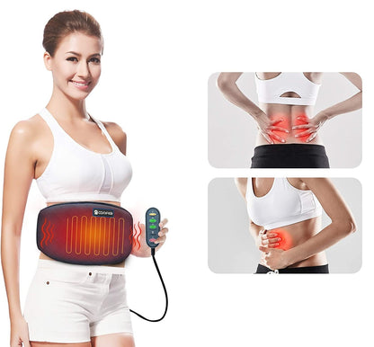 Aparat de masaj multifunctional, cu vibratii si functie caldura in 2 niveluri, 3 moduri masare, cu oprire automata