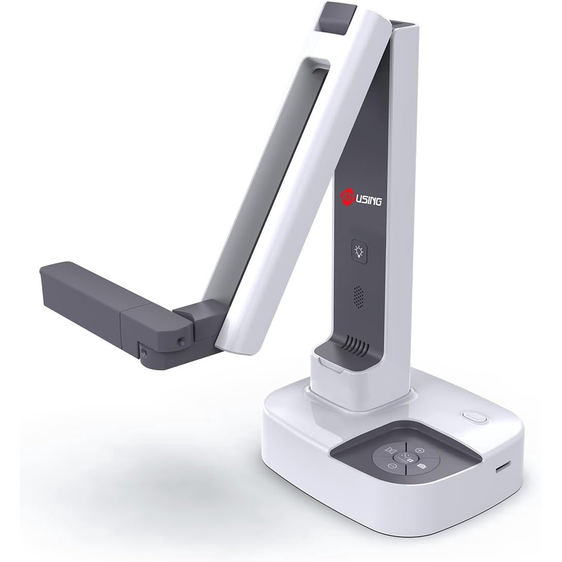 Camera de documente 4K, scanner 13 MP, captura A4, A3, cu conectare HDMI, USB-A, USB-C, lumini LED, slot card TF, streaming live, brat reglabil, compatibil Mac, Windows, Chromebook