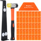 Set 43 piese montare parchet laminat, pachet fixare cu 40 distantiere, 1 levier, 1 ciocan si piesa de impact, Preciva