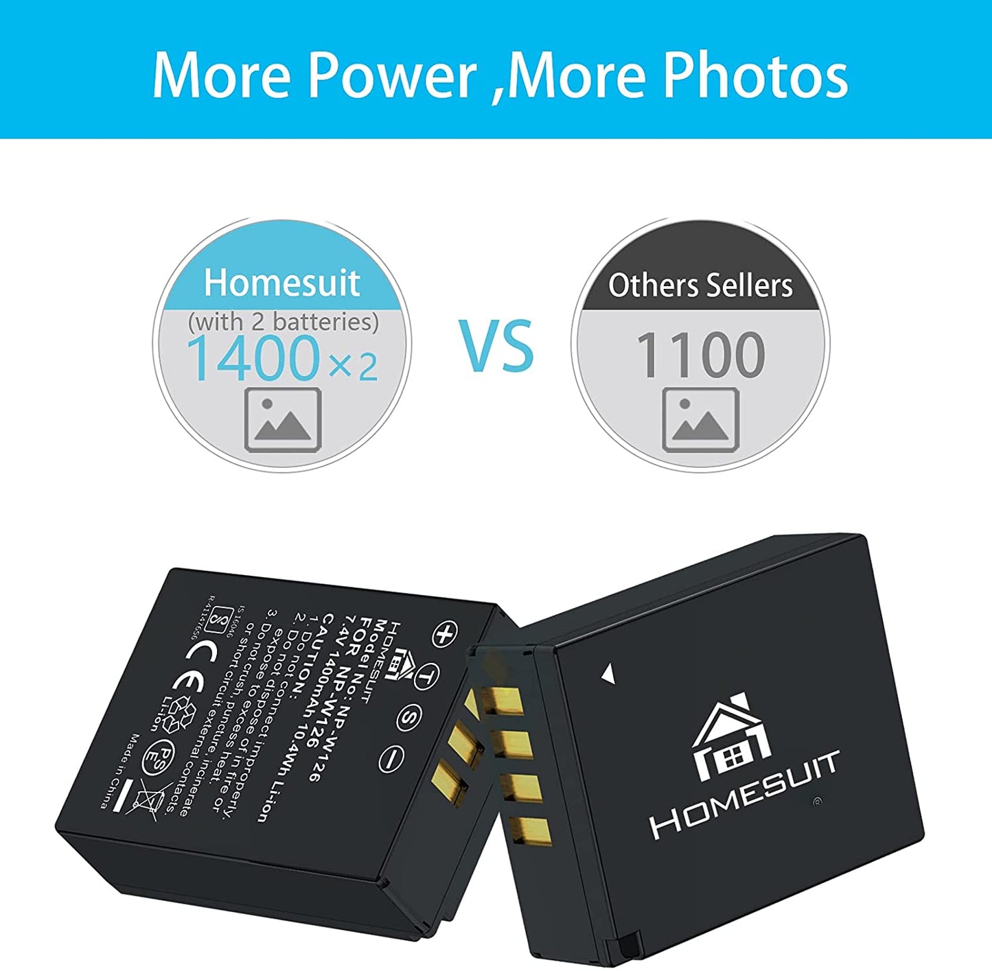 Set 2 acumulatori NP-W126 1400mAh si incarcator dublu cu afisaj LCD, pentru Fujifilm, Fuji X-T3, X-T2, X-T1, X-A5, X-E3, X-E2, X-E1, X100F, X-H1, X-M1, X-Pro2, X-Pro1, X-T20, X-T10