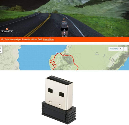 Adaptor Bluetooth 4.0 USB Dongle Ant +, compatibil cu seria Garmin si Zwift, receptioneaza date de la dispozitivele fitness din perimetru