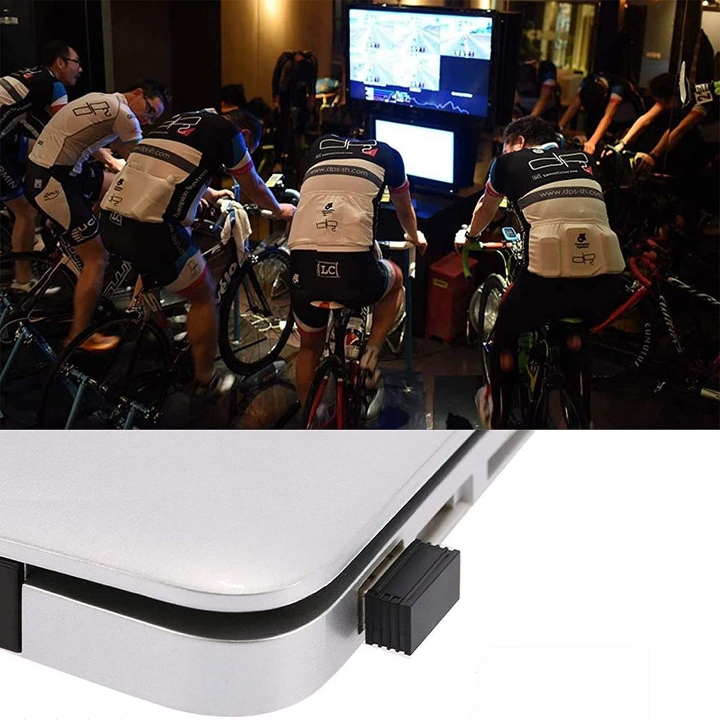 Adaptor Bluetooth 4.0 USB Dongle Ant +, compatibil cu seria Garmin si Zwift, receptioneaza date de la dispozitivele fitness din perimetru