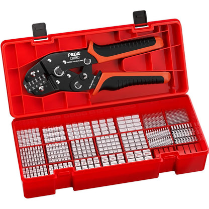 Set cleste sertizare 0.03-0.5 mm² cu 21 tipuri conectori JST-PH de 2.0 mm si mufa JST-SYP de 2.5 mm, pentru 2.0 mm/2.5 mm/2.54 mm/3.0 mm Dupont, JST, KF2510, Molex, TE