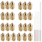 Set duze imprimanta 3D, 29 de piese, de 0.2mm, 0.3mm, 0.4mm, 0.5mm, 0.6mm, 0.8mm, 1.0mm, filet M6 1.75mm, cu 5 accesorii de curatare
