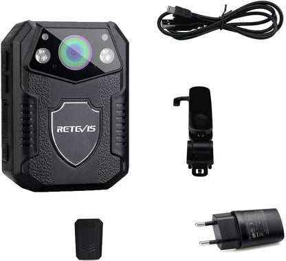 Camera video corporala Body Camera, 21MP, HD 1080P, Nightvision IR, detectare miscare, camp vizual 150°, baterie 2650 mAh, impermeabila IP54