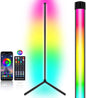 Lampa de podea LED RGB cu Bluetooth si telecomanda, 356 moduri iluminare, 10 niveluri luminozitate, control muzical, slim, 156 cm