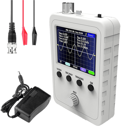 Osciloscop digital cu ecran 2,4 inch, 1 canal analogic, latime banda 0 - 200 kHz, Quimat DSO138
