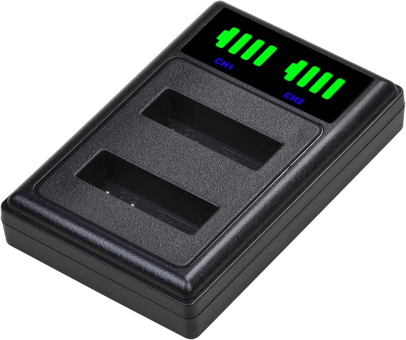 Set de 2 acumulatori EN-EL23 1850 mAh si incarcator dual, compatibil cu Nikon Coolpix P900 P600 P610 P610s P900s S810c B700
