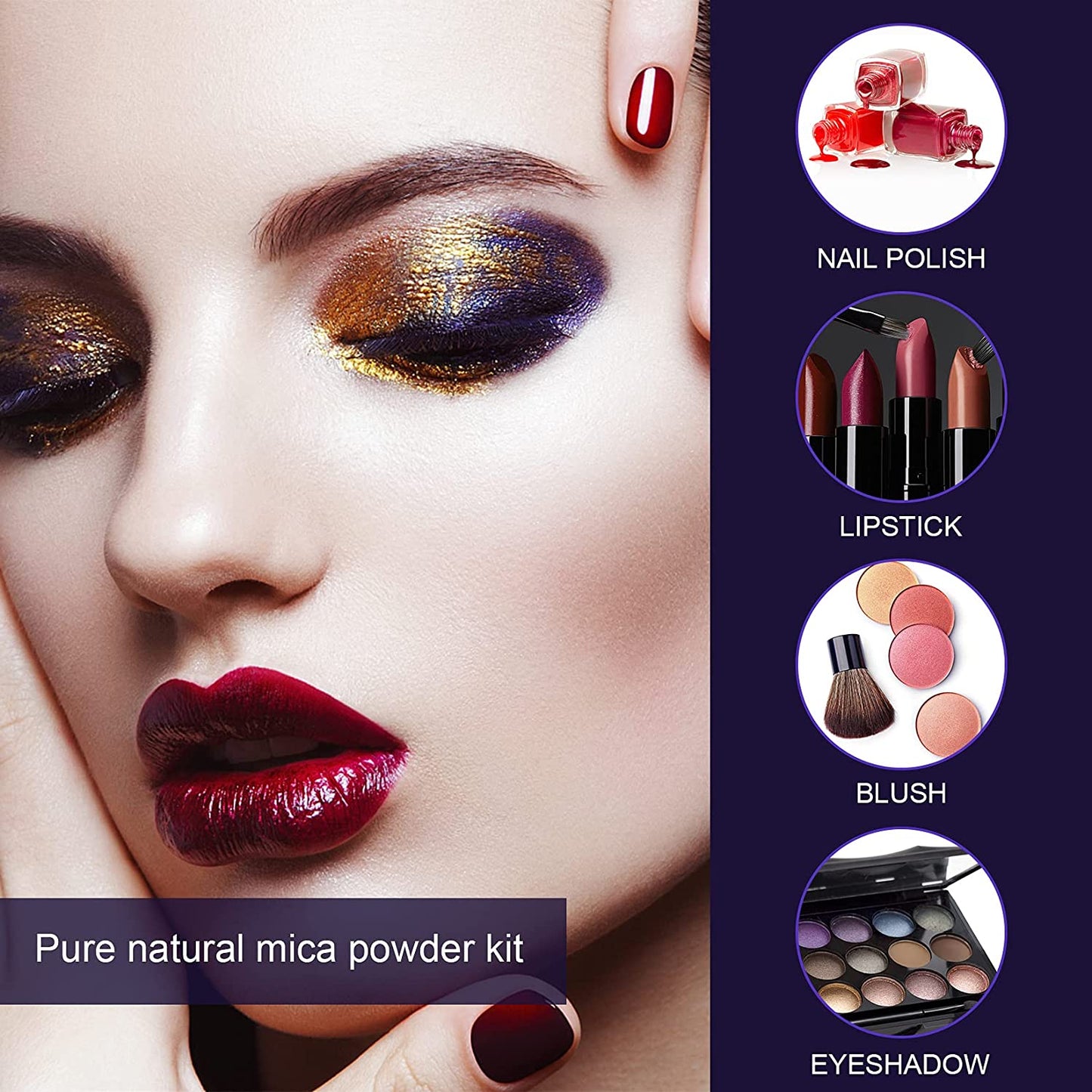Set pigmenti pudra cu 36 culori sidefat 5g, aditiv multifunctional pentru rasina epoxidica, machiaj, sapun, lac de unghii, lumanari, slime