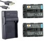 Set de 2 acumulatori DSTE NP-FM50 2300 mAh si incarcator, pentru Sony NP-FM30, NP-FM50, NP-FM51, NP-QM50, NP-QM51, NP-FM55H