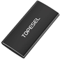 SSD Extern 1TB Topesel, 500 MB/s cu USB C, portabil, de mare viteza, din aluminiu, pentru PC, laptop, smartphone, negru