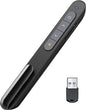 Presenter laser wireless, indicator cu control al volumului si butoane schimbare pagina, USB 2,4 GHz, negru