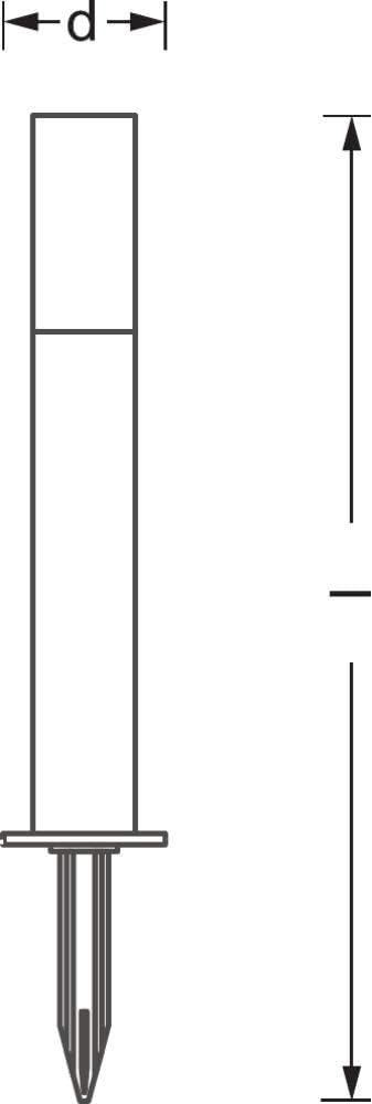 Set Stalpi Smart Ledvance, RGBW, 420 Lm, 36.5 cm, Aluminiu, Gri