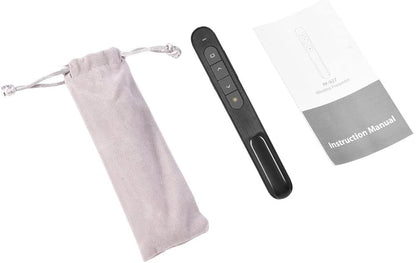Laser de prezentare wireless 2.4GHz, presenter USB, 100m, pointer cu buton pornire oprire, negru