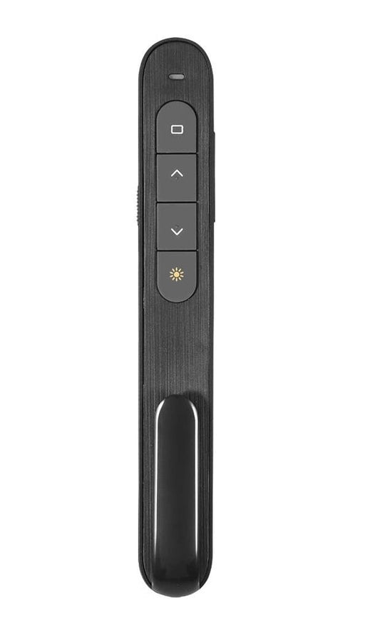 Laser de prezentare wireless 2.4GHz, presenter USB, 100m, pointer cu buton pornire oprire, negru