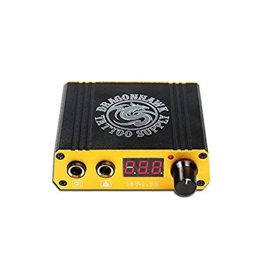 Sursa de alimentare LCD pentru aparat de tatuaj, cu pedala si cablu alimentare, Dragonhawk