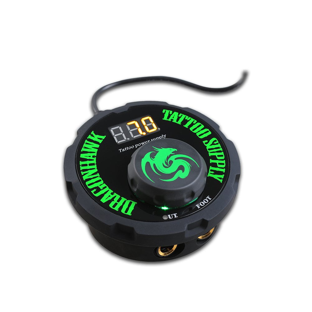 Sursa de alimentare pentru aparat de tatuaj RCA, reglabila, mod de lucru dual, stabilitate ridicata, Dragonhawk Airfoil Tattoo P087